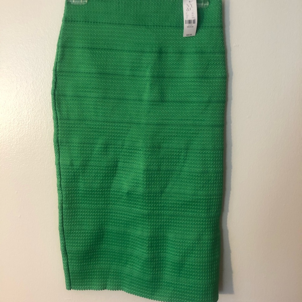 Green pencil skirt